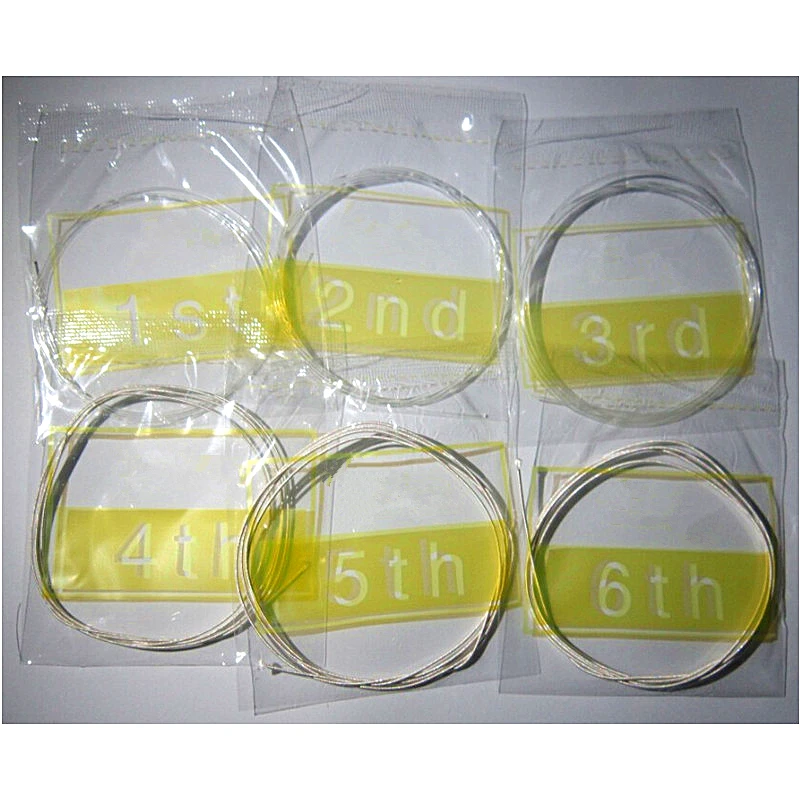 Фото 1 Set 028-043 Classical Guitar Strings Clear Nylon Tie End Musical Instrument Accessories Parts №2