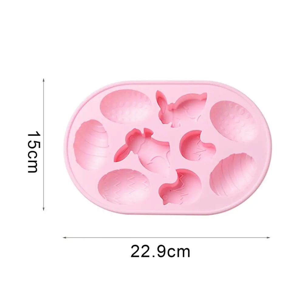 

HOT SALES!!! Cake Mold Easter Bunny Egg Shape Portable Silicone Pastry Fondant Soap Dessert Mould for Baking