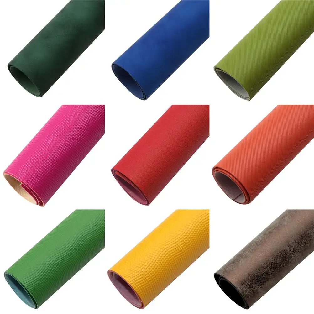 

Текстурные листы из искусственной кожи, глянцевая синтетическая кожа для сумок с бантом, кошелька, сережек, скрапбукинга, «сделай сам», 20*33 с...