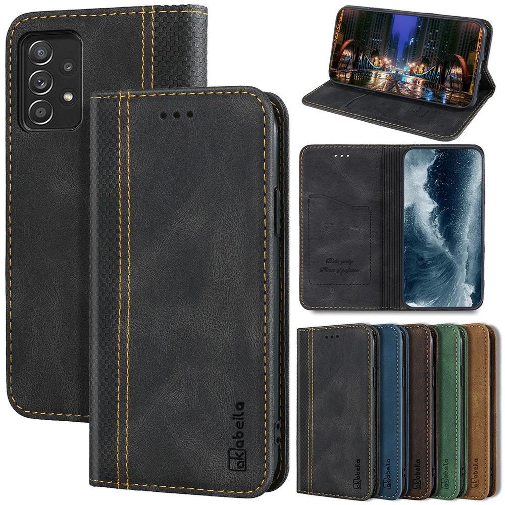 

Leather Wallet Case For Samsung Galaxy A52 A72 A51 A71 A70 A50 A42 A41 A40 A32 A31 A21 A20E A12 A11 A10 A02 A01 Flip Phone Cover