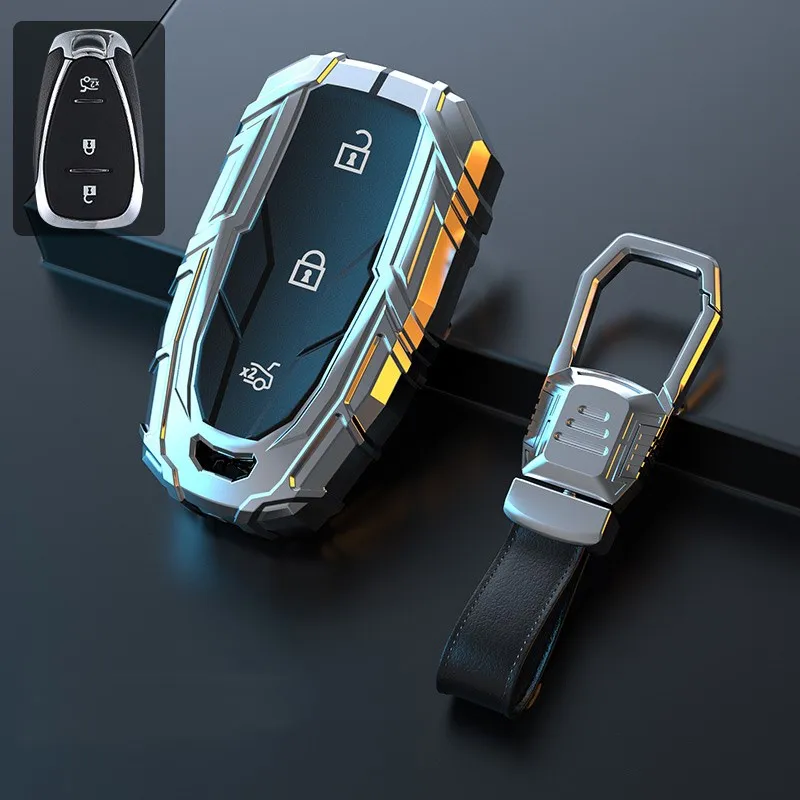 

New Car Key Case Cover for chevrolet cruze spark camaro Volt Bolt Trax Malibu Remote Key Holder Shell Styling Accessories