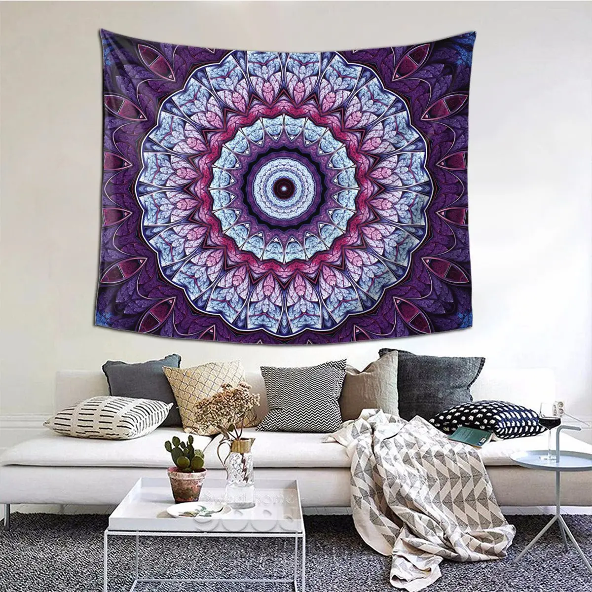 

Bohemian Mandala Eyes Tapestry Wall Hanging Hippie Polyester Tapestries Boho Psychedelic Blanket Fantasy Dorm Decor Gift Idea