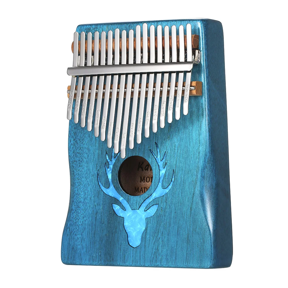 17 клавиш Kalimba Лось Большой палец пианино с молотком портативный музыкальный
