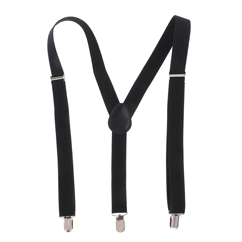 

Fashion Adjustable Elasticated Adult Suspender Straps Unisex Women Men Y Shape Elastic Clip-on Suspenders Pants Braces 94/100CM