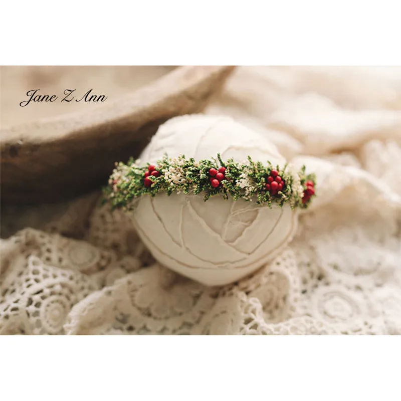 Повязка на голову для студийной съемки новорожденных с запахом Рождественская