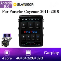 10 4 vertical screen tesla style 2 din android 9 0 car radio automotivo for porsche cayenne 2011 2018 gps car dvd multimedia