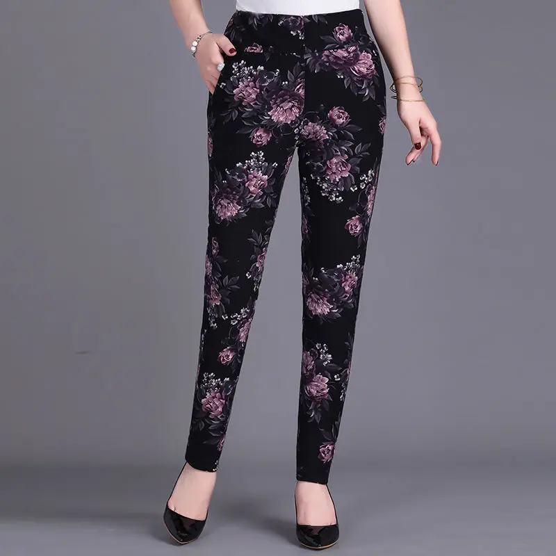 

Autumn Winter Women Velvet Warm Pants Female Thick h Liner Leggings Fitness High Waist Skinny Trousers Big Size C321