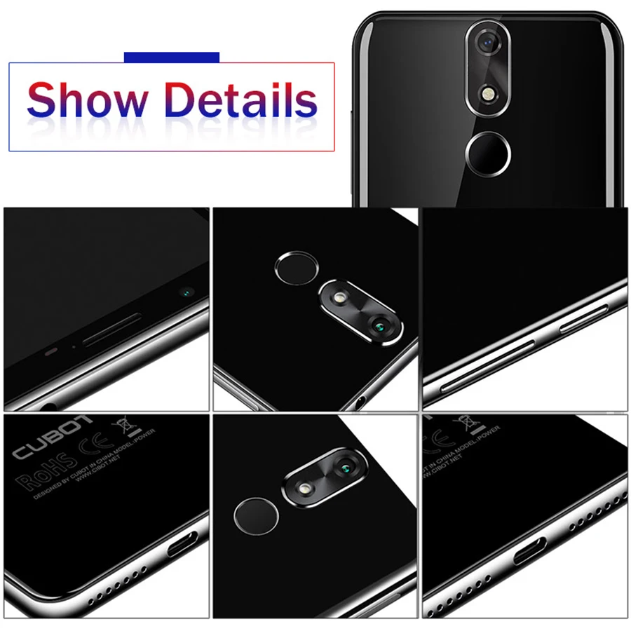 Cubot Power смартфон с 5 99 дюймовым дисплеем восьмиядерным процессором MT6763T ОЗУ 6 ГБ ПЗУ