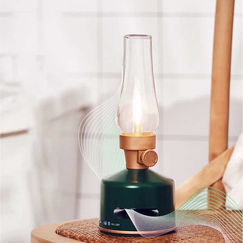 

Kerosene Lamp Wireless Bluetooth Sound LED Bimming Bluetooth Speaker Master Design Bedside Lamp Subwoofer Sound Exquisite Gift