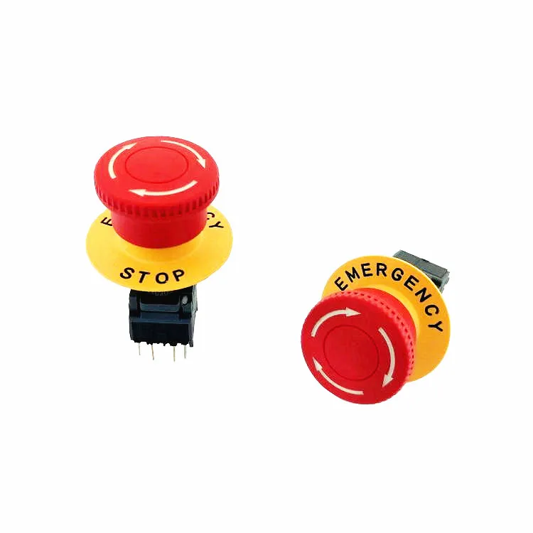 16 мм нажимной кнопочный выключатель в виде грибчатой головки для экстренного