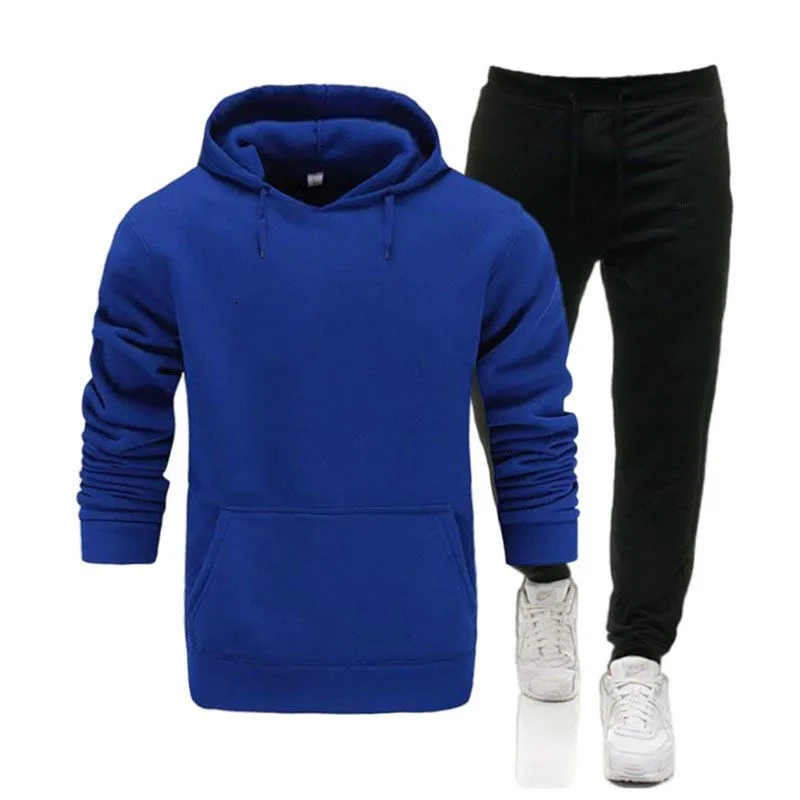 

Autumn And Winter New Men's Suit Sportswear 2-Piece Hoodie + Pants Jogging Fitness Sportswear Pullover Track Suit Sweater Set
