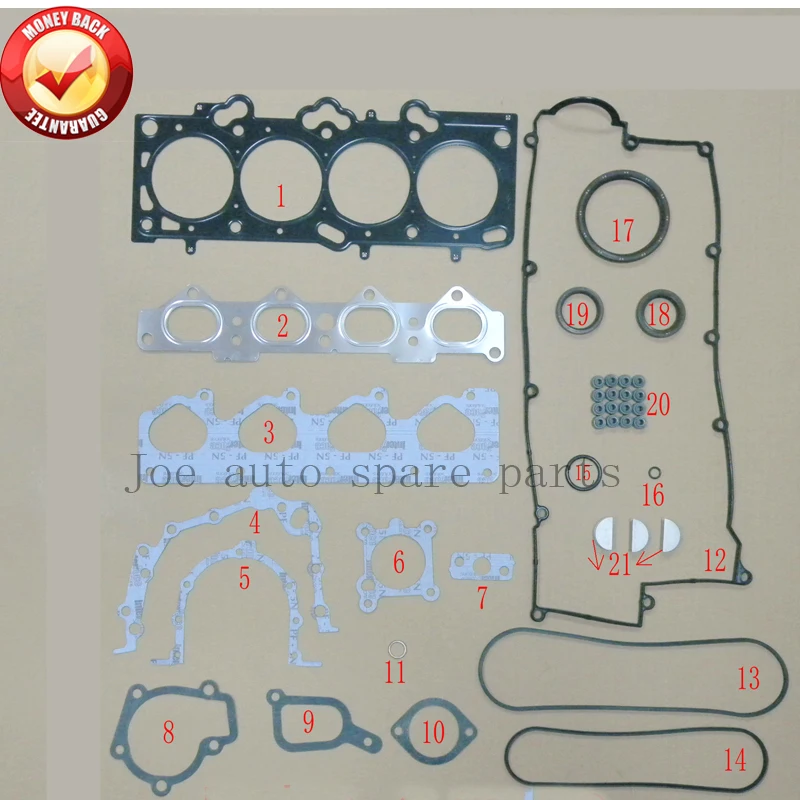 G4JP G4GC G4JPG G4GCG полный комплект прокладок двигателя для Hyundai Trajet/Elantra/Coupe 2.0L 1.8L 20910 23C30