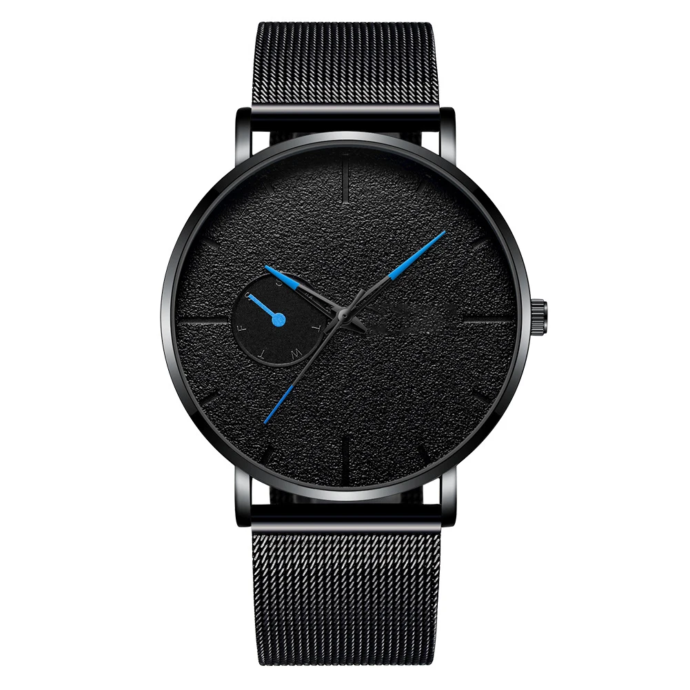 Кнопка батарея Повседневная Циферблат Круглый автоматический для мужчин часы