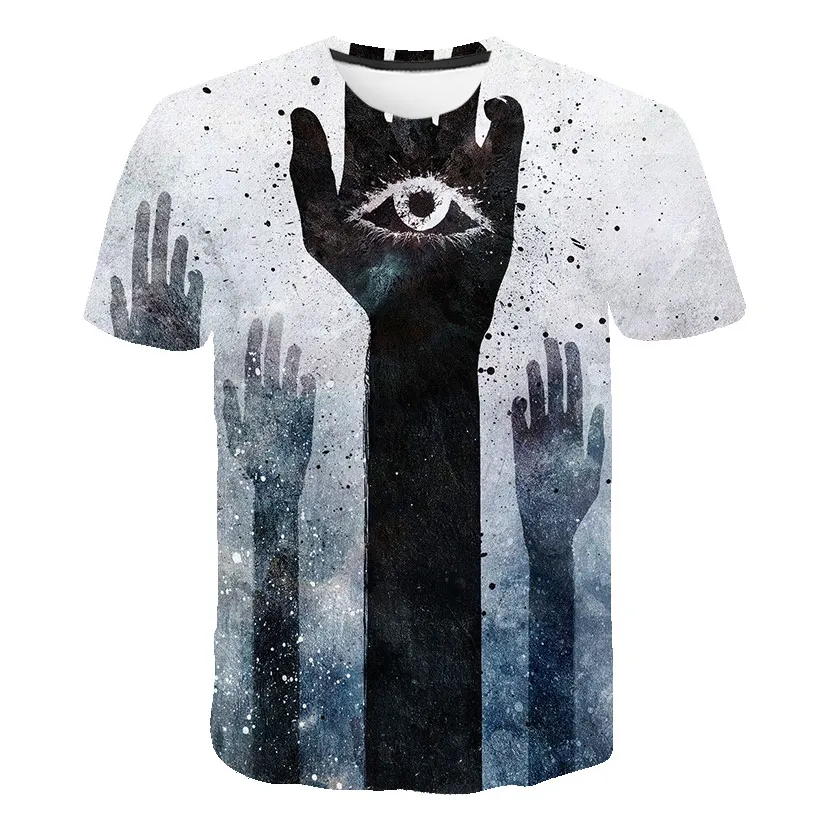 Футболка мужская с 3D-принтом лица забавная уличная одежда для груди и мышц