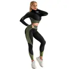 Новинка 2022, бесшовный комплект для йоги, вязаная эластичная Спортивная одежда для фитнеса и йоги, женский костюм для бега и фитнеса