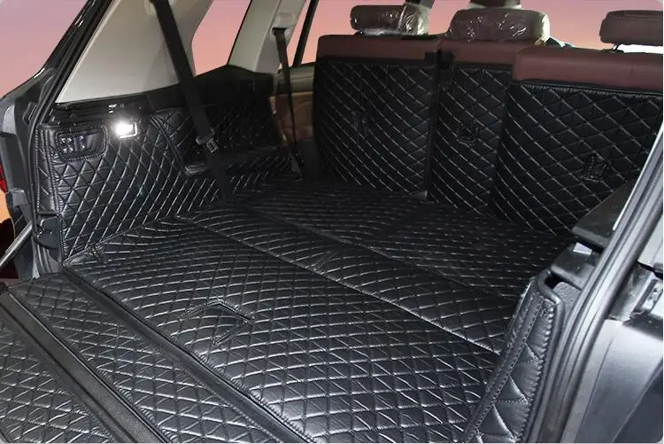 Автомобильные коврики G07 X7 с вышивкой кожаные Задние Коврики для багажника