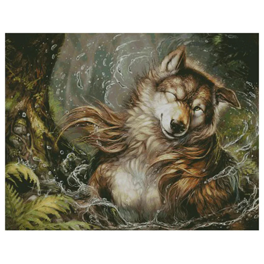 

ZZ5237Home Fun Cross Stitch Kit Package Greeting Needlework Counted Kits New Style Joy Sunday Kits Embroidery