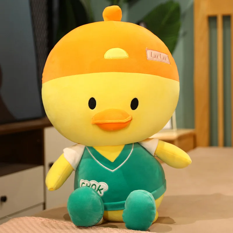 

Cartoon Super Cute Cafe Duck Plush Toy Stuffed Soft Kawaii Duck Doll Animal Pillow Gift for Kids Children