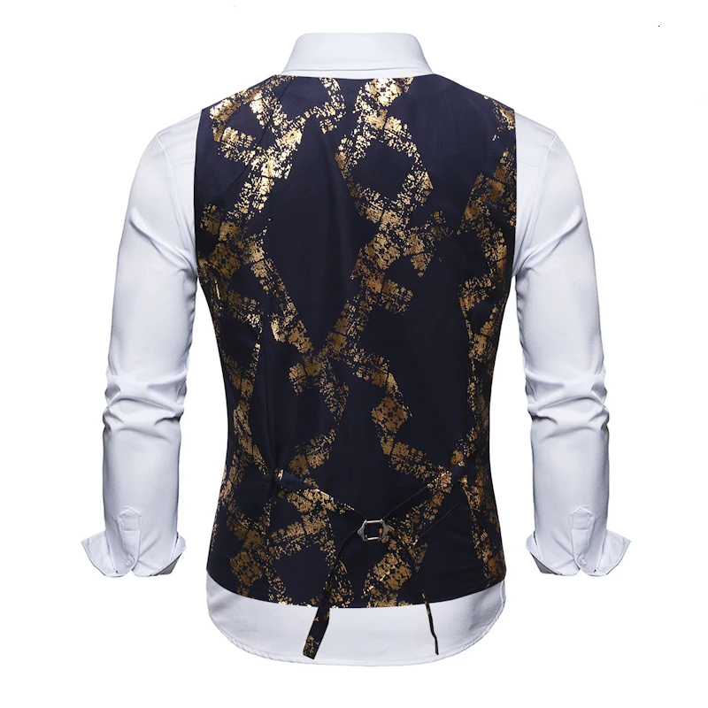 Новое поступление платья без рукавов костюм для Для мужчин Slim Fit s Мужская жилетка
