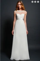 new fashion 2018 brides maid vestidos formal gown plus size white long backless graduation bridal gown bridesmaid dresses