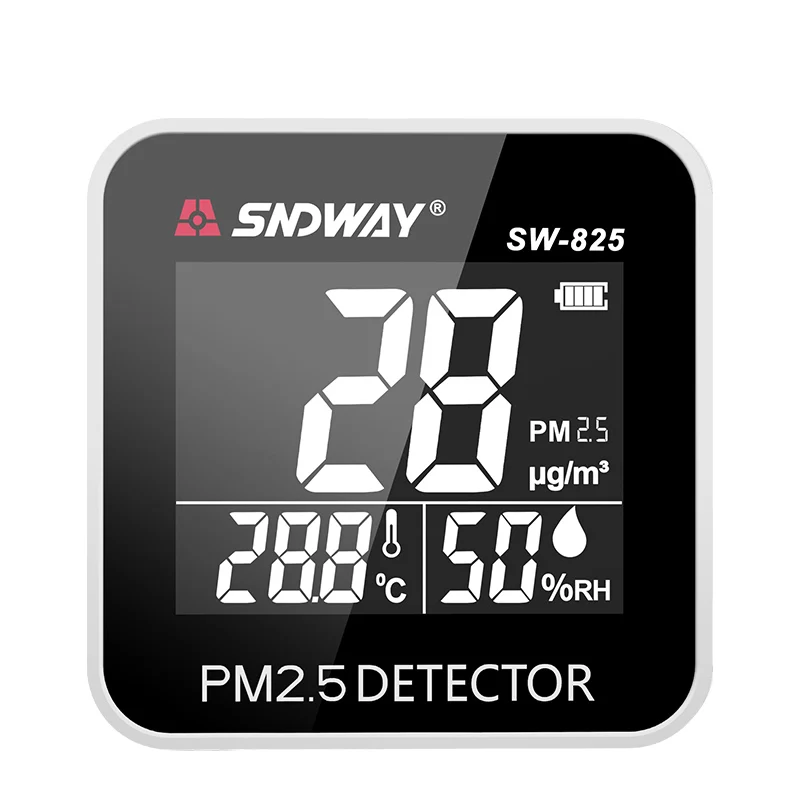 SNDWAY Household Thermometer SW-825 Hygrometer Indoor Air Quality Monitor PM2.5 Tester | Инструменты