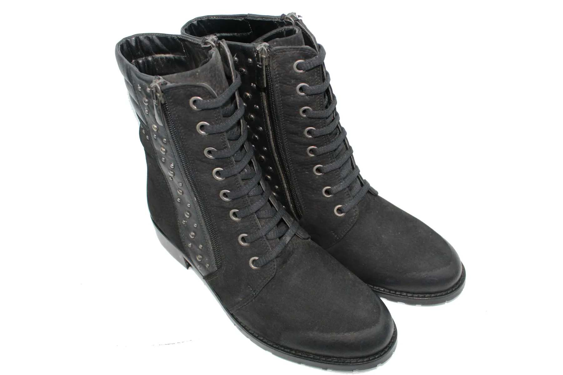 

ZER Shoes Genuine Leather Black Women 'S Boots