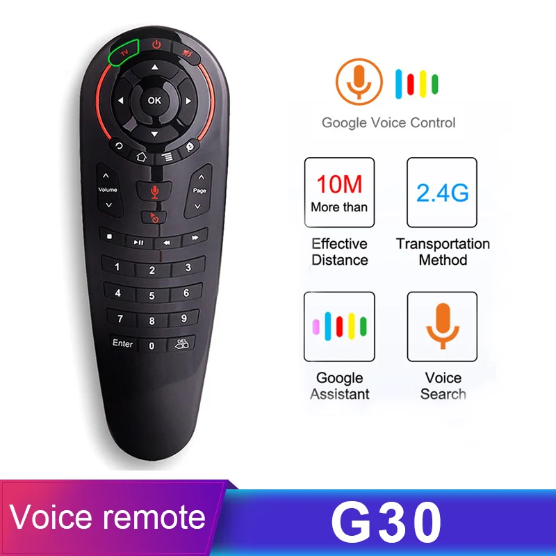 Голосовой пульт дистанционного управления G30 беспроводной микрофон 2 4 ГГц
