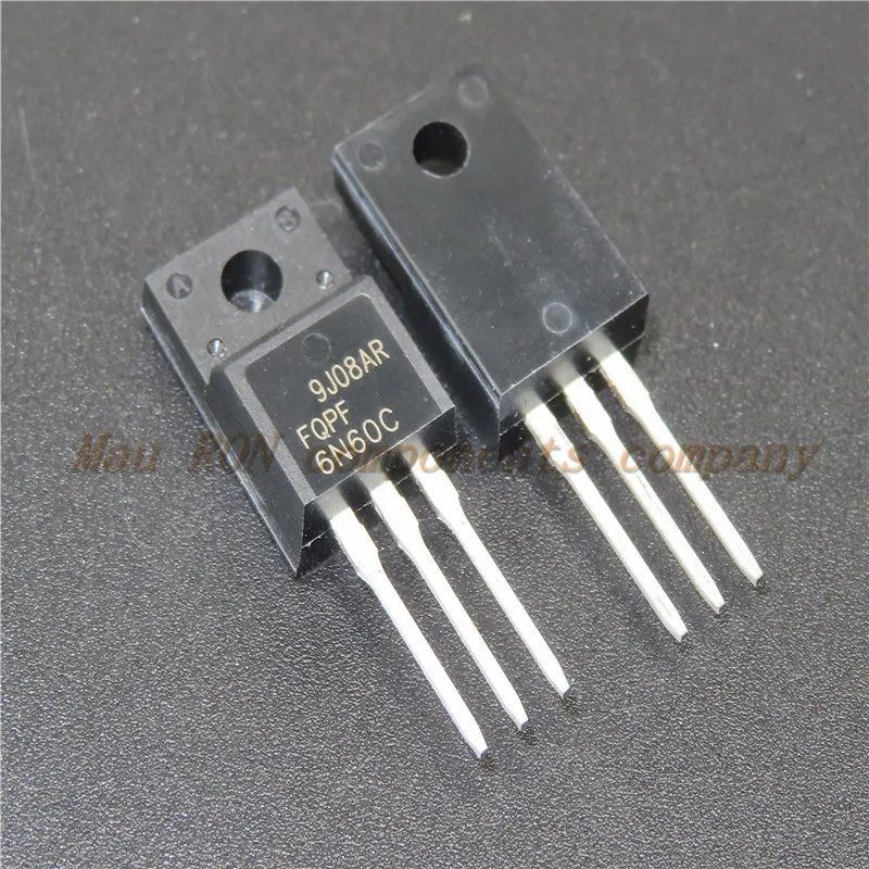 10 шт./лот FQPF6N60C TO 220F 6N60C 6N60 TO220F FQPF6N60 Новый оригинал в наличии|Интегральные схемы| |