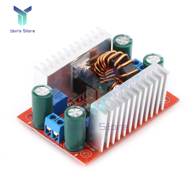 

400W 15A DC-DC Boost Converter Step Up Power Transformer Supply Voltage Regulator Constant Power Heat Sink 8.5V-50V to 10-60V