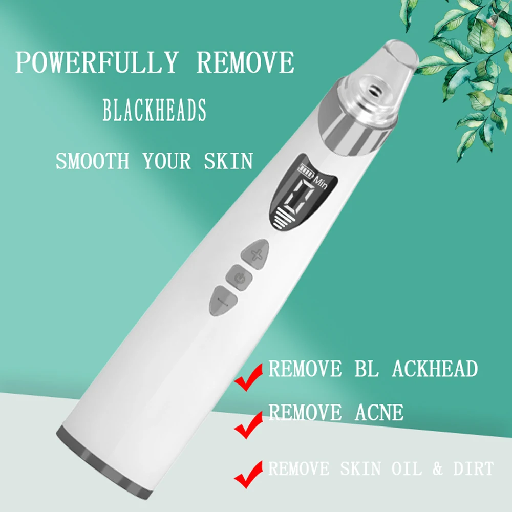 

Facial Spots Wrinkle Shovel Ultrasonic Skin Scrubber Blackhead Acne Remover Vacuum Suction Cleaner Sets Pore Nose Lift Extractor