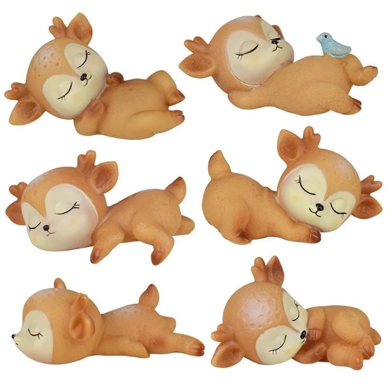 

3D Sleeping Deer Silicone Mold Diy Soap Gypsum Resin Mold Chocolate Fondant Cake Decoration Tools Reusable, Non-sticky