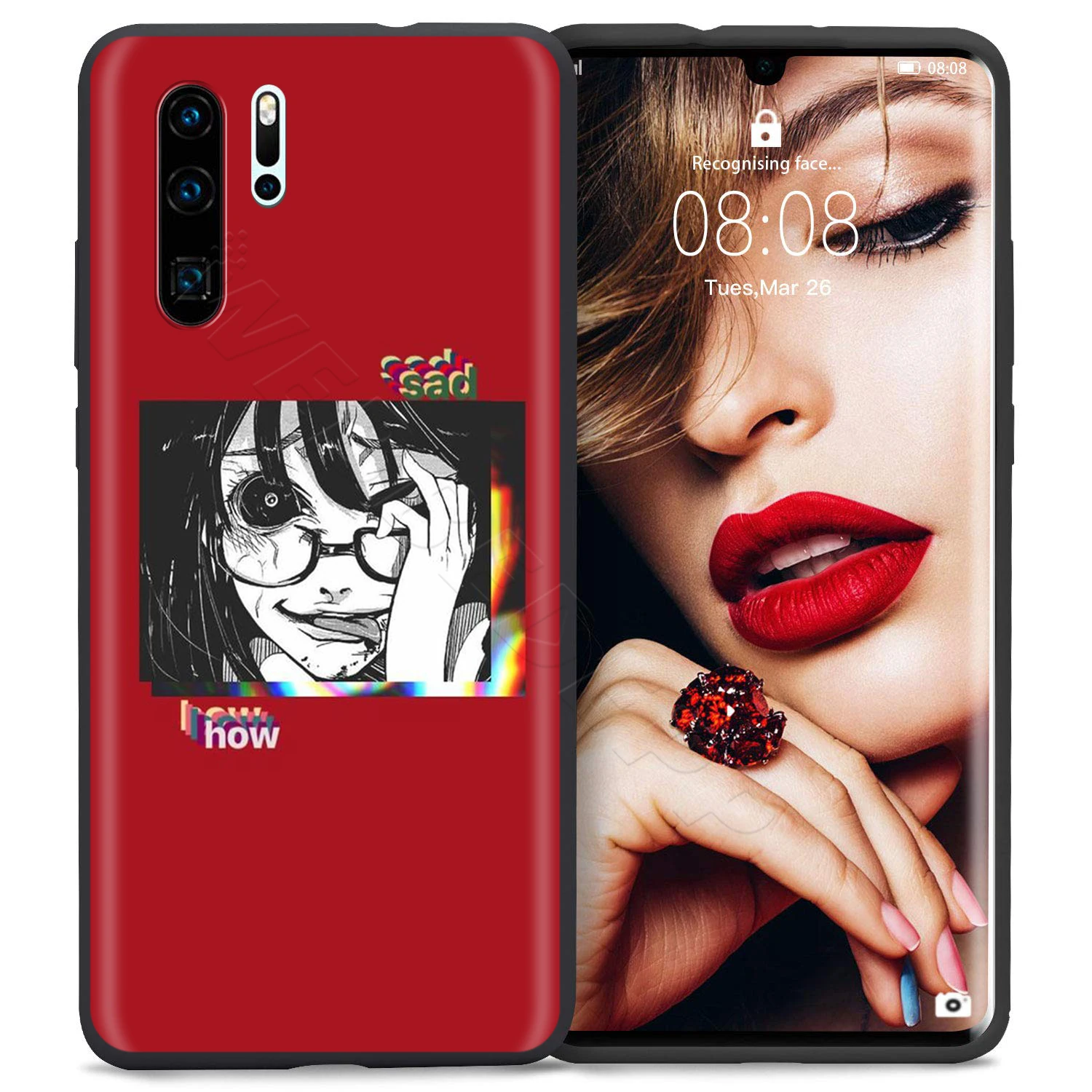 6 Webbedepp Sad аниме Vaporwave эстетическое чехол для Huawei P8 P9 P10 P20 P30 Lite Pro P Smart Z Mini - Цвет: 6