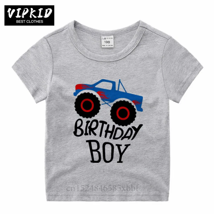 Kawaii/футболка для маленьких мальчиков на день рождения с машинкой детская розовая