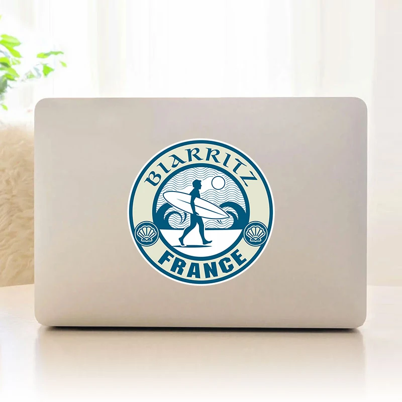 

Биарриц Франция Волна Французский Виниловая наклейка для ноутбука / транспортных средств / стены / планшета / окна / двери / телефона, наклейк...