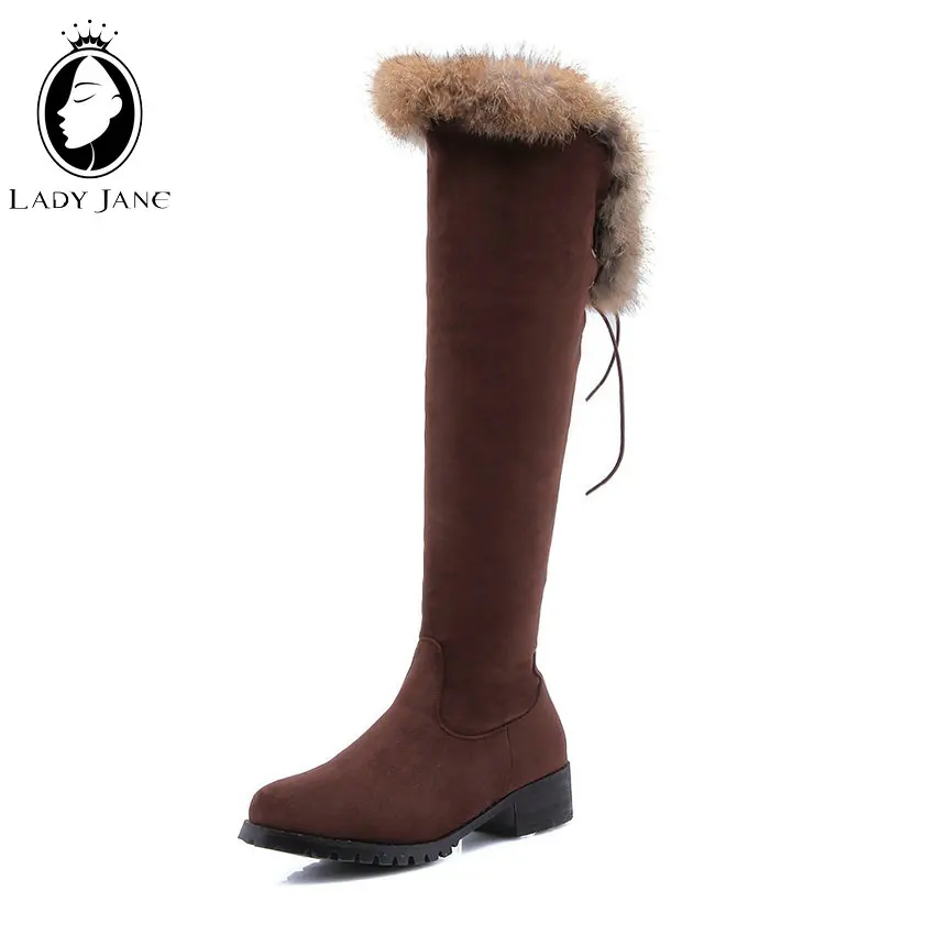 Женские туфли-Джейн коллекция 2019 года теплые зимние женские сапоги из флока до