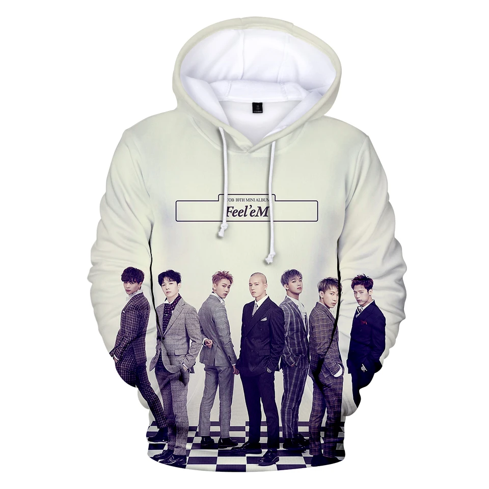 Корейский Idol BTOB 3D толстовки 2019 Новое поступление Мужская/Женская осенне-зимняя