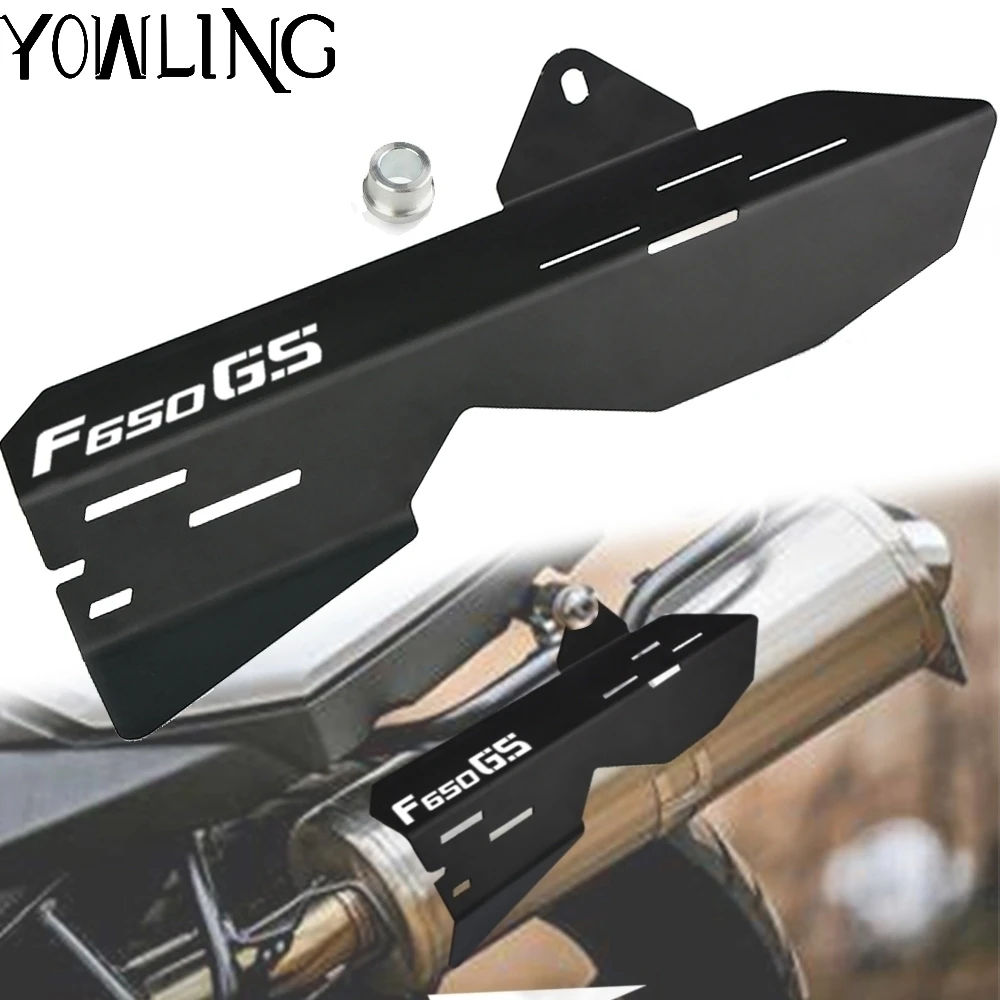 

Motorcycle Exhaust Heat Shield Wrap Muffler Pipe Cover Heel Guard Protection For BMW F650GS F650 GS 2008 2009 2010 2011 2012