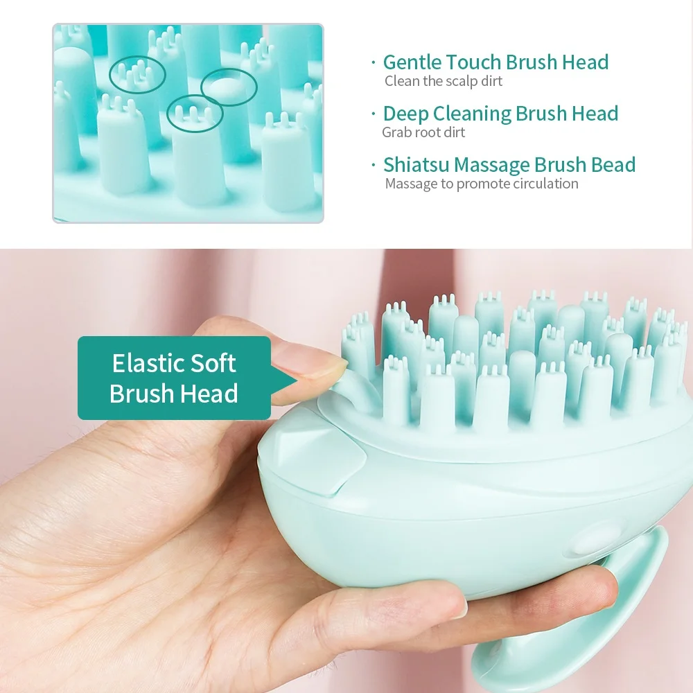 2 in 1 Electric Hair Massager Comb Gentle Touch Deep Cleaning Brush Head Washing Machine Anti Loss For Wet Dry | Красота и здоровье