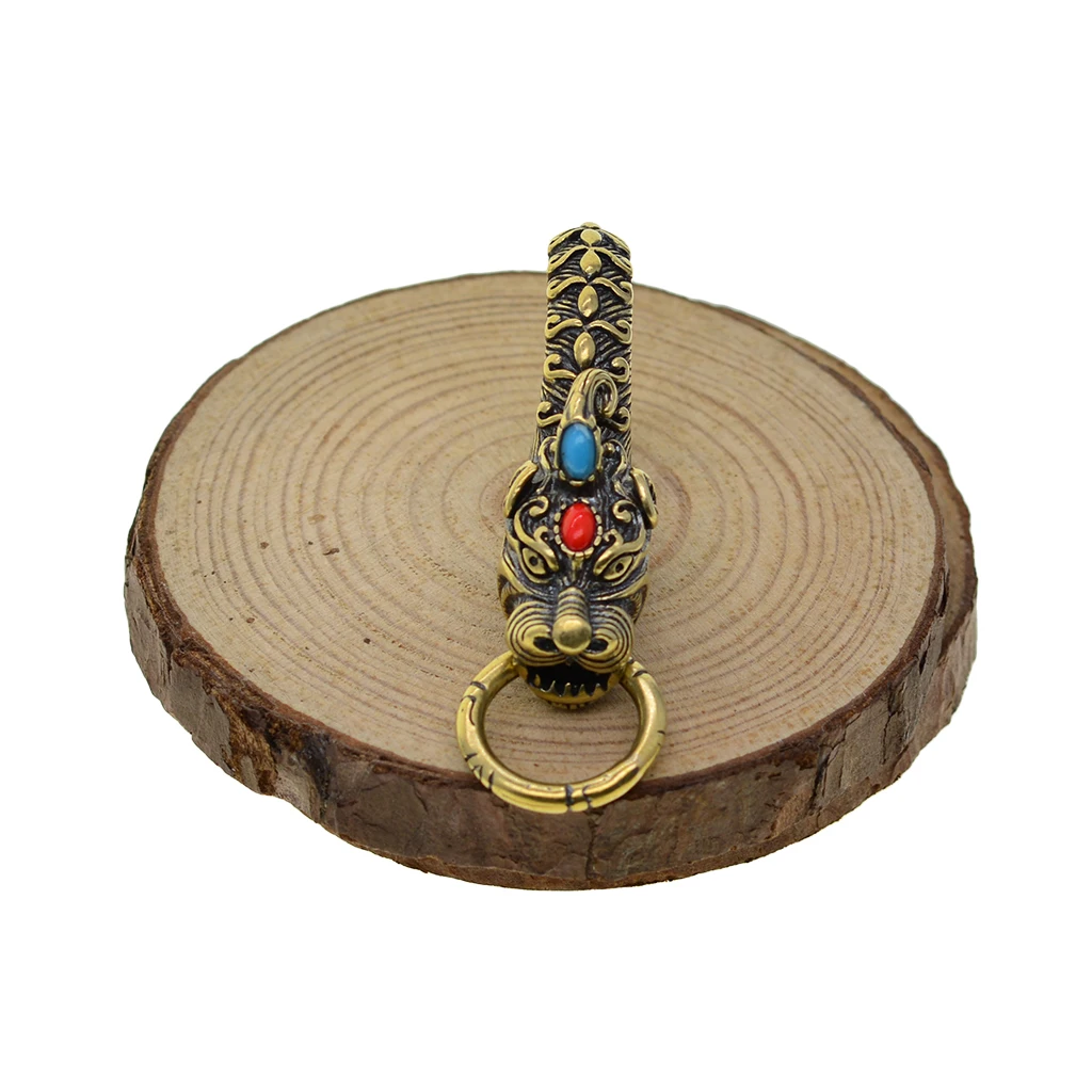 Ручная работа Весенняя защелка овальная античная латунь Японский дракон