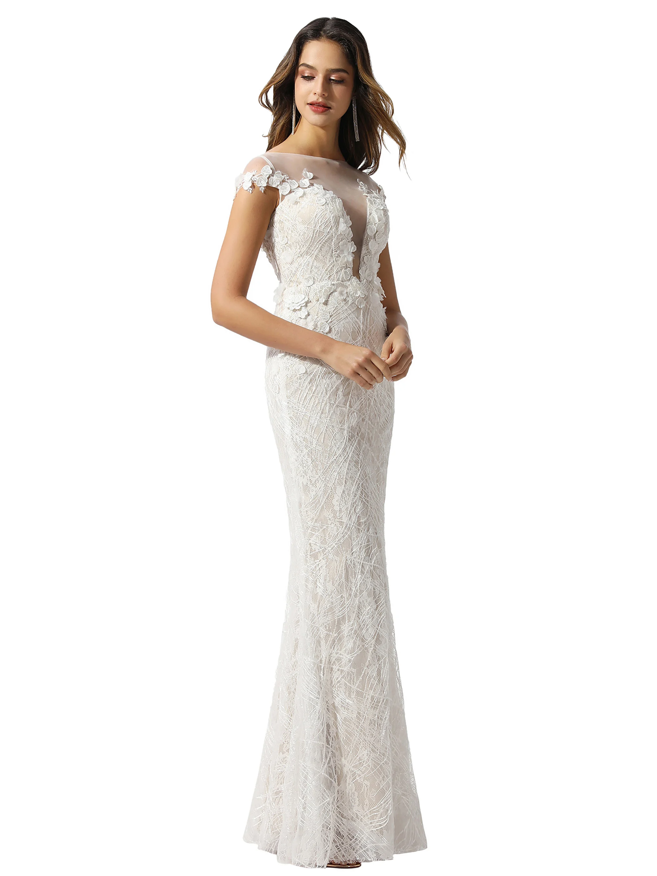 Tanpell/кружевное свадебное платье цвета слоновой кости с вырезом лодочкой