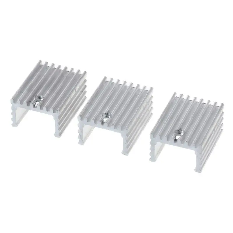 

10Set TO-220 Cooling Radiator Aluminum Sheet Heatsink Transistor Heat Sink Cooler Radiator Cooling Silicone Pads for PC Computer
