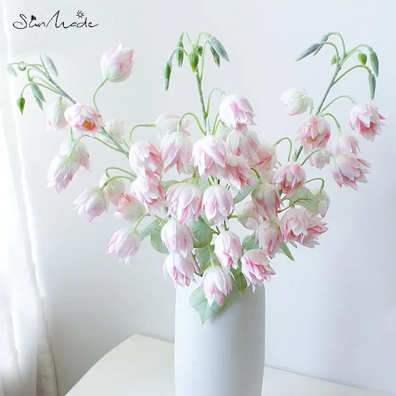 Яркая красочная колокольчика от SunMade домашнее искусственное украшение Цветочная