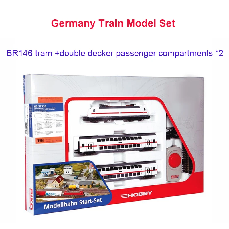

Germany Train model train set primary set BR146 tram 2 double decker passenger compartments 57133