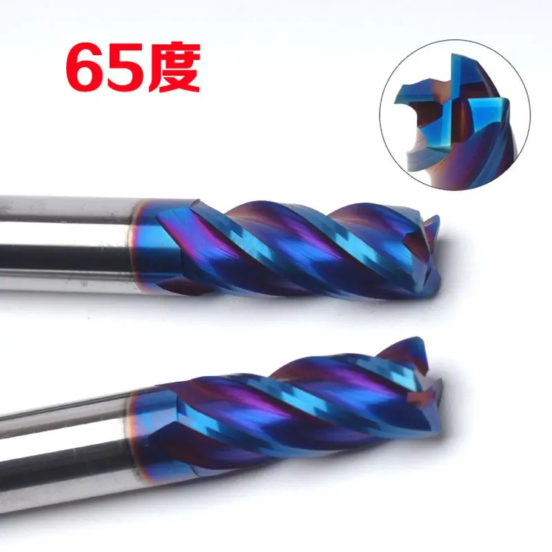 R0.1 R0.2 R0.3 R0.5 1 HRC65 четыре лезвия фреза с круглым носом вольфрамовый стальной сплав