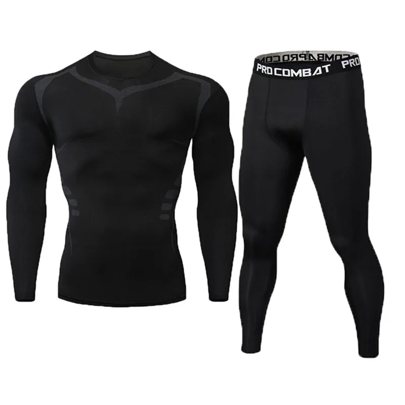 4 Mma rashguard Мужская многофункциональная футболка для фитнеса, набор мужских брюк с 3d принтом, термобелье, одежда MMA S-XXXXL - Цвет: 4