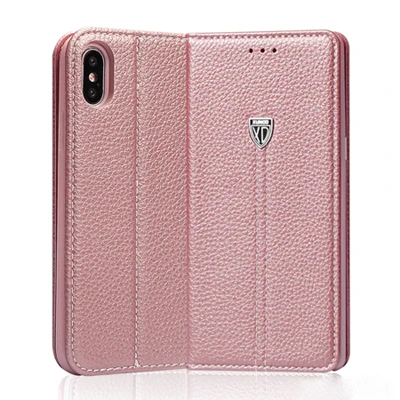 Для iPhone X case XUNDD роскошный, с магнитной застежкой Чехол Винтаж кожаный чехол для iPhone 7 Plus 6 6s с подставкой и карманами для карт функцией - Цвет: Rose gold