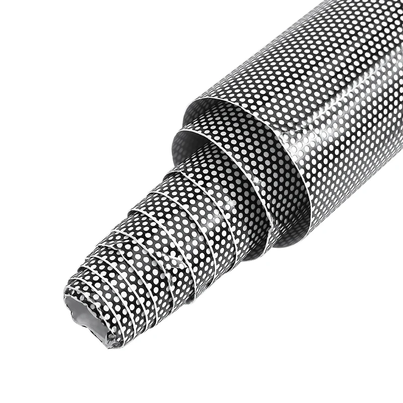 

60x106cm Gray Car Headlight Tint Perforated Cutout Film Mesh Eye Tinting Car Light Protective Film Sticker New