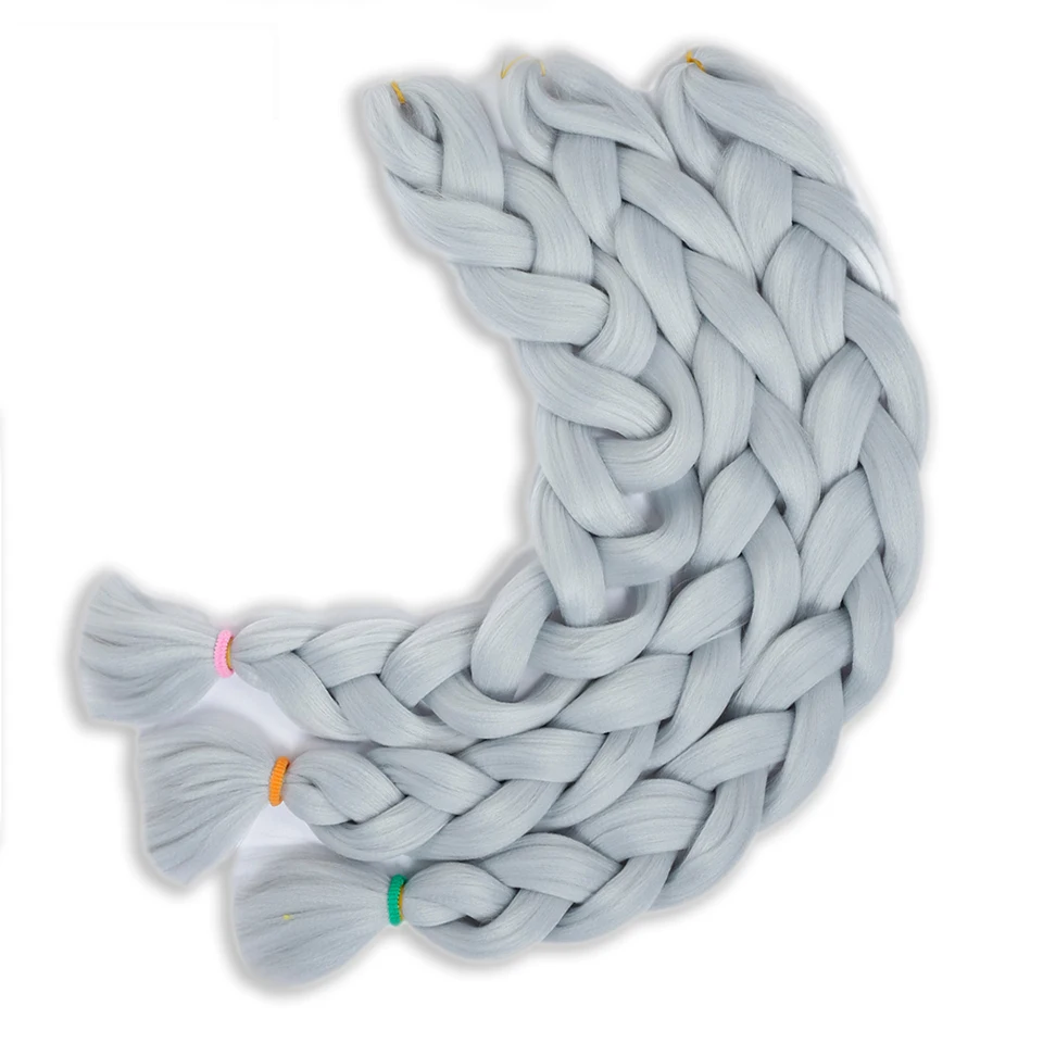 BUQI огромные синтетические накладные волосы на крючке Для женщин плетения