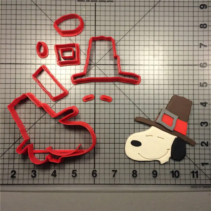 3D Печатный пластиковый Чарли коричневый Снупи Пилигрим деревянный сток