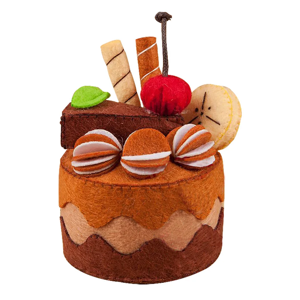 

Felt DIY Cloth Cake Non-Woven Handmade Children Toys DIY Christmas Birthday Sewing Gift for Baby